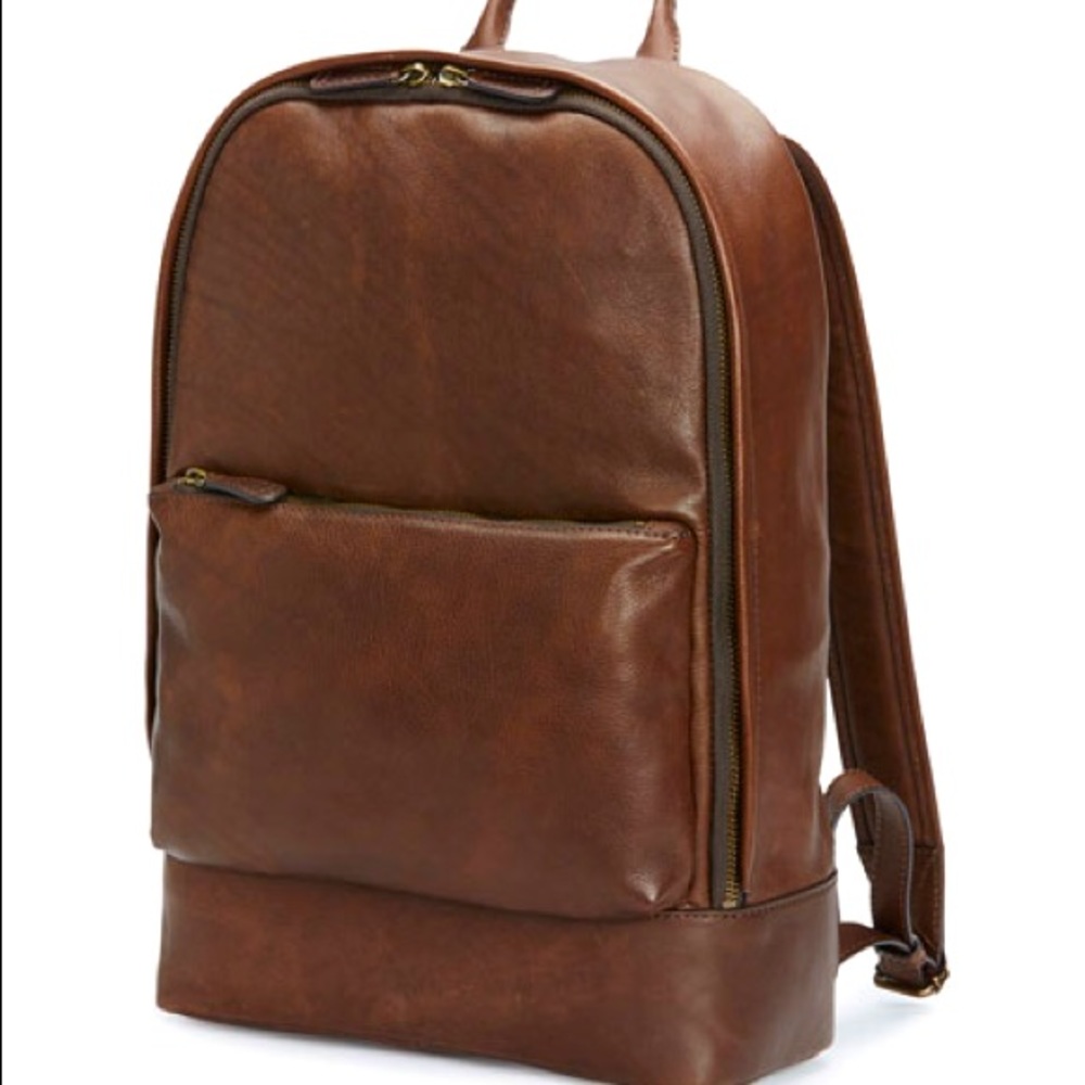 Frye Chris Brown/Chocolate Leather Backpack. WITH TAGS